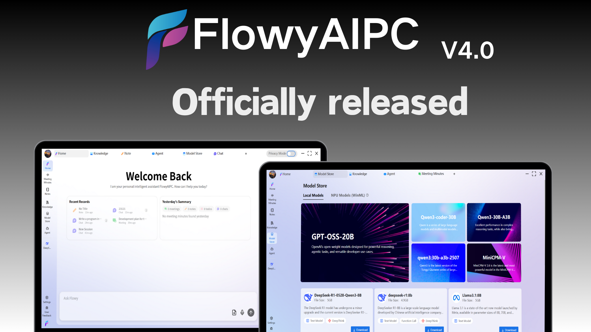 FlowyAIPC界面展示